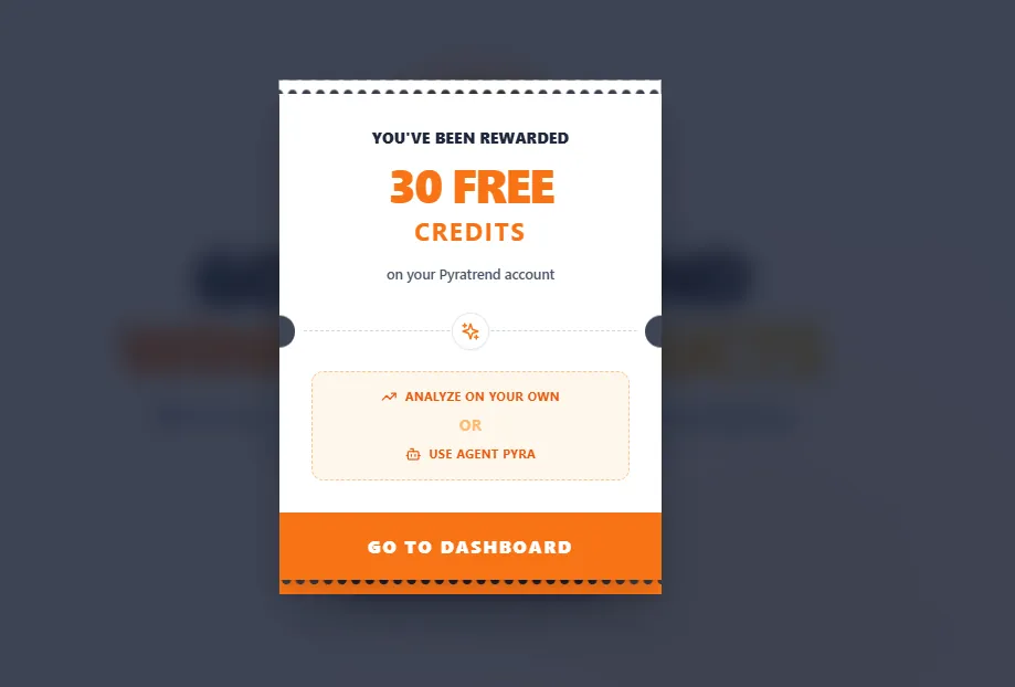 Sign Up & Get 30 Credits